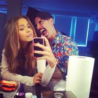 Sandra Kubicka taking a selfie