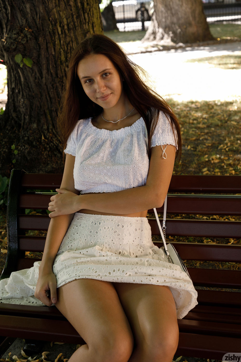 Jessica Albanka in a Dress