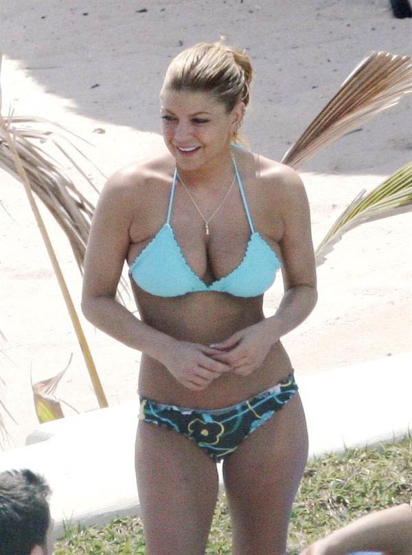 Stacy Ferguson in a bikini