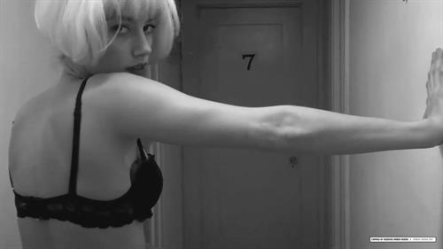 Amber Heard in lingerie