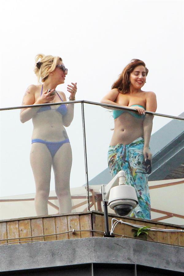 Lady Gaga in a bikini