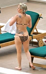 Lady Gaga in a bikini - ass