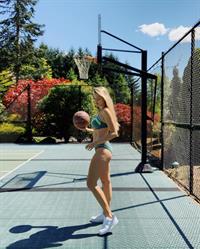 Megan Moore in a bikini