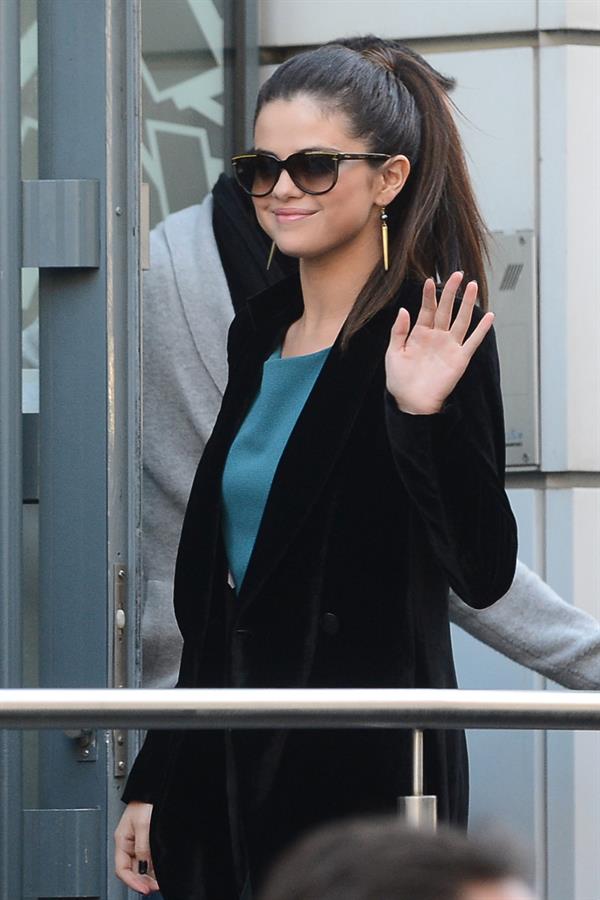 Selena Gomez at NRJ Radio in Paris 2/18/13 