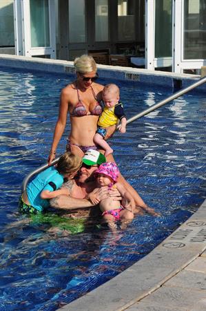Tori Spelling Celebrates her birthday with family at the St Regis Punta Mita Resort in Mexico (May 20, 2013) 