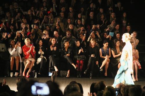 Vanessa Hudgens Naeem Khan Fall 2013 Fashion Show in New York, February 12, 2013 