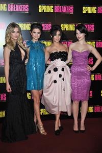 Vanessa Hudgens Spring Breakers premiere in Paris 2/18/13 