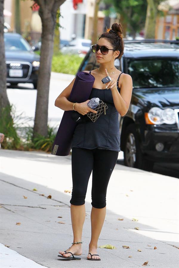 Vanessa Hudgens Leaving yoga class in Santa Monica on July 2, 2013