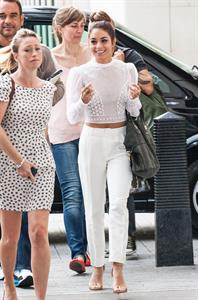 Vanessa Hudgens arriving at BBC Radio 1 in London on July 16, 2013 