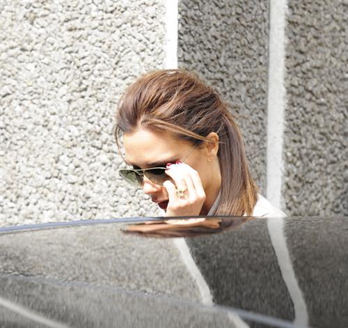 Victoria Beckham leaving London's Vogue Festival in London on April 28, 2013