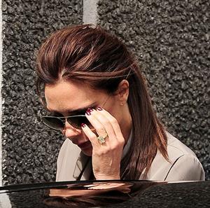 Victoria Beckham leaving London's Vogue Festival in London on April 28, 2013