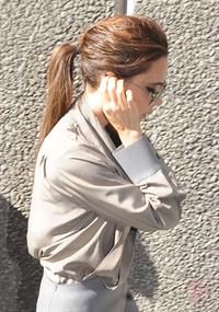 Victoria Beckham leaving London's Vogue Festival in London on April 28, 2013
