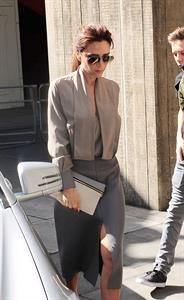 Victoria Beckham leaving London's Vogue Festival in London on April 28, 2013