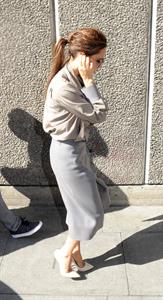 Victoria Beckham leaving London's Vogue Festival in London on April 28, 2013