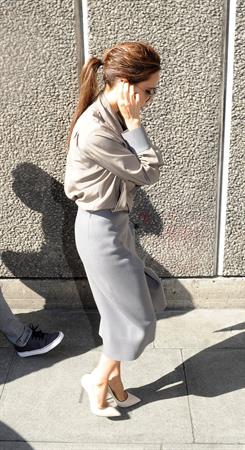 Victoria Beckham leaving London's Vogue Festival in London on April 28, 2013