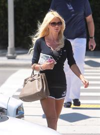 Victoria Silvstedt strolling in Miami Beach on March 21, 2013