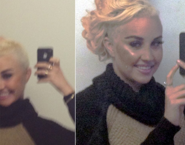 Amanda Bynes taking a selfie