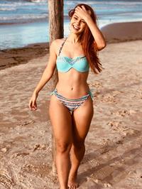 Mirela Janis in a bikini