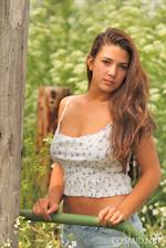 Jaycee West with the wood post