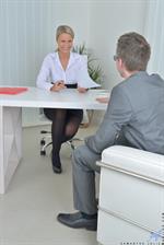 Samantha Jolie is never afraid to role play for the sake of a booty call, especially when she knows that her creamy pussy is set to get licked and she'll have the chance to suck a rock hard cock. Soon she has parted her long legs, making it easy for her guy to slide home and fuck her tight snatch until she is moaning her orgasmic ecstasy. 