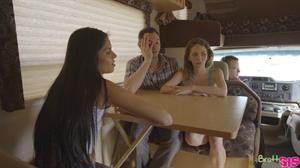 Angel Smalls,Katya Rodriguez Nude Pictures Angel Smalls goes on a road trip with Katya Rodriguez and her stepbrother where they all fuck each other