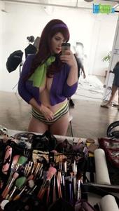 Lana Kendrick Tease With Her Huge Tits on Her Diary