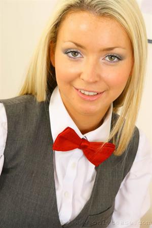 Jo R Nude Pictures Busty Jo in black opaque panyhose