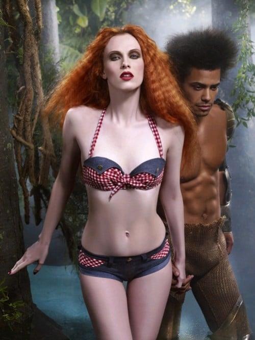 Karen Elson in lingerie