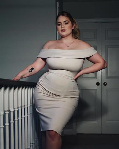 Hot sexy curvy lingerie model