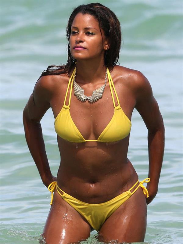 Claudia Jordan in a bikini