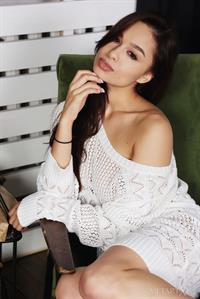 Astrid Herrara Sexy in White