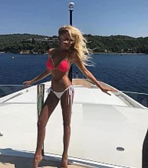 Julia Dybowska in a bikini