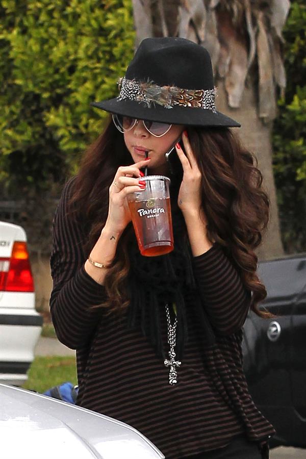 Selena Gomez leaving Panera Bread in LA 2/2/13 
