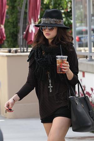 Selena Gomez leaving Panera Bread in LA 2/2/13 