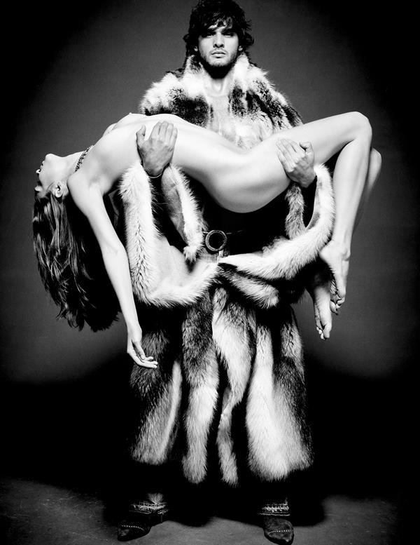 Josephine Skriver topless in Lui Magazine Dec 2013