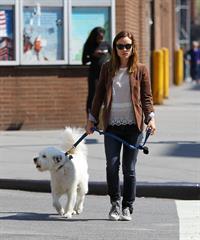 Olivia Wilde walking her dog in New York City - April 24, 2013 