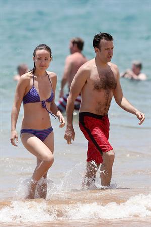 Olivia Wilde on the beach and in the water in Hawaii - May 26, 2013 