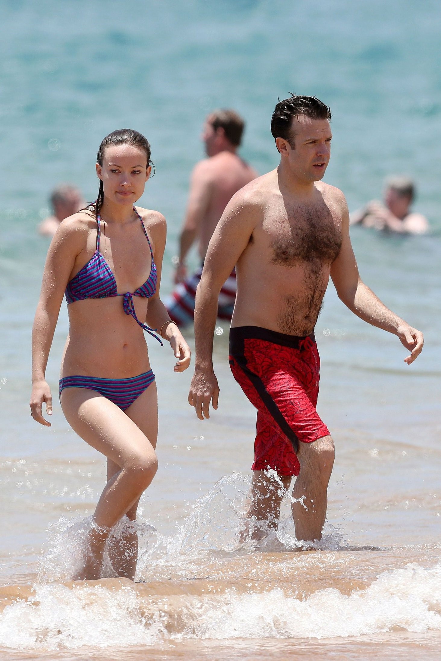 Olivia Wilde on the beach and in the water in Hawaii - May 26, 2013 