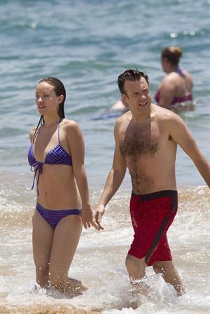 Olivia Wilde on the beach and in the water in Hawaii - May 26, 2013 