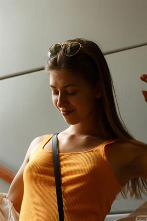 Marcela Gaona Pictures Marcela Gaona Orange Dress