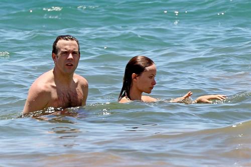 Olivia Wilde on the beach and in the water in Hawaii - May 26, 2013 