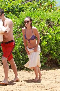 Olivia Wilde on the beach and in the water in Hawaii - May 26, 2013 