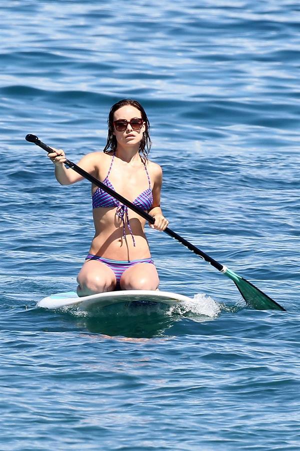 Olivia Wilde on the beach and in the water in Hawaii - May 26, 2013 