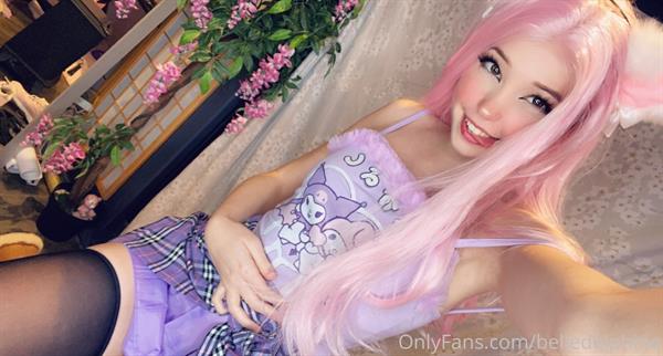 Belle Delphine taking a selfie