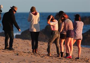 Taylor Swift filming a music video in Malibu 2/11/13 