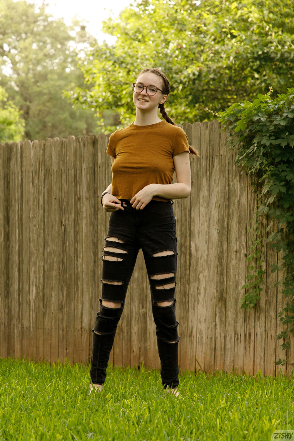 Hazel Moore in the Bathroom