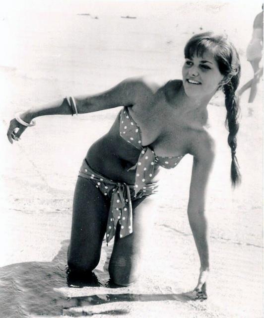 Claudia Cardinale in a bikini