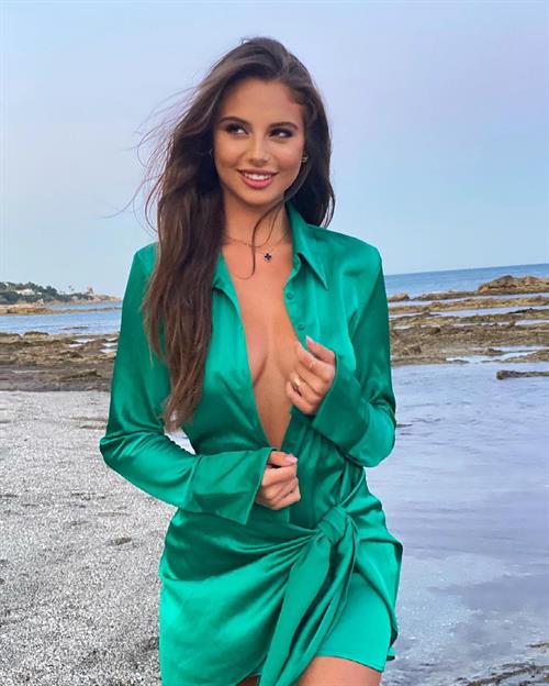 Carina Zavline green dress