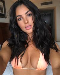 Orange Bikini Top Closeup