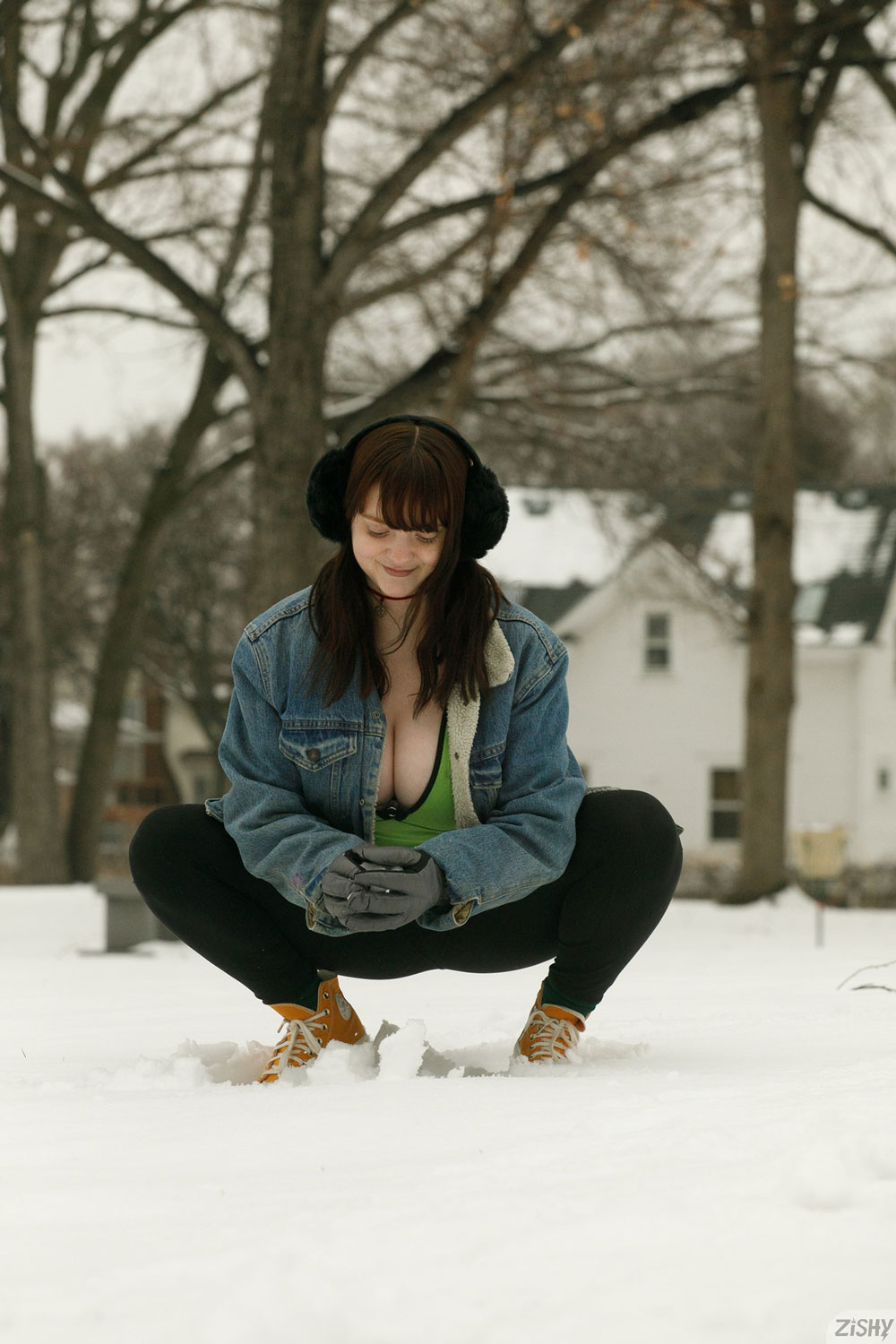 Daisy Wensday Strips in the Snow